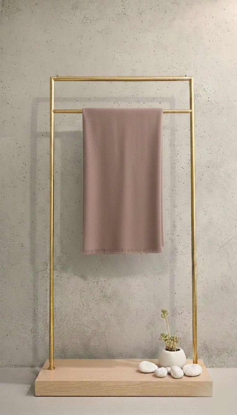 Taupe - Lightly Warm Cashmere Shawl