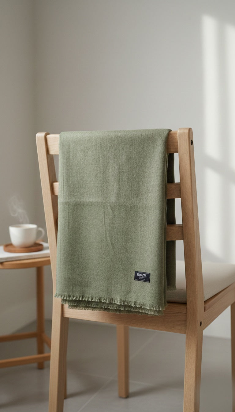 Olive Green - Pashmina Shawl