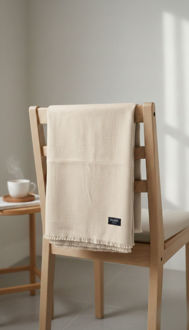 Beige - Pashmina Shawl