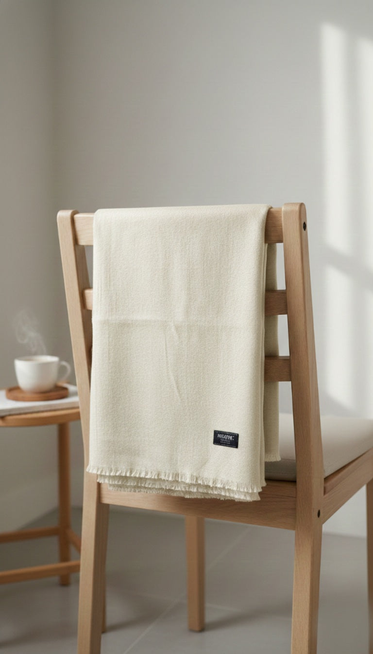 Off White - Pashmina Shawl